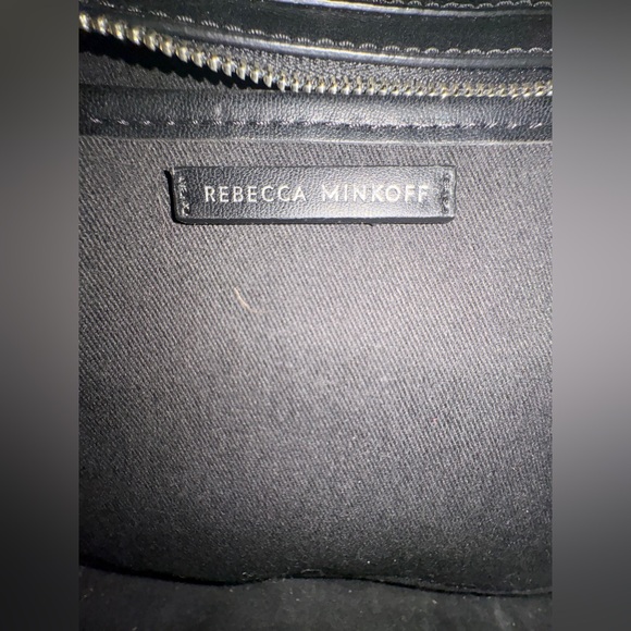 Rebecca Minkoff Structured Mini Leather Satchel Black Top Handle & Crossbody - Picture 13 of 13